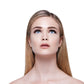 model wearing visionary lash 004 flirty lashes from lash star beauty