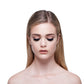 model wearing fluttery false lashes visionary lash 008 from lash star beauty